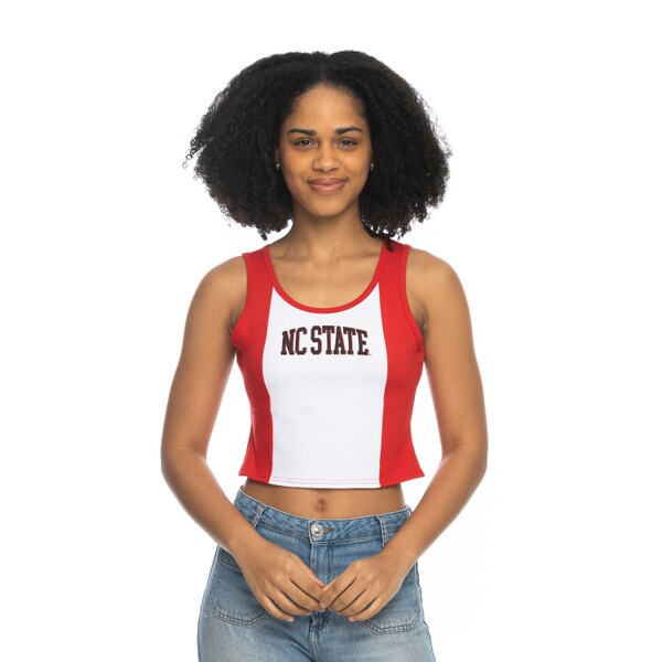 Red/White Ladies Colorblock Tank To